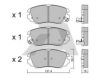 AISIN BPOP-1010 Brake Pad Set, disc brake